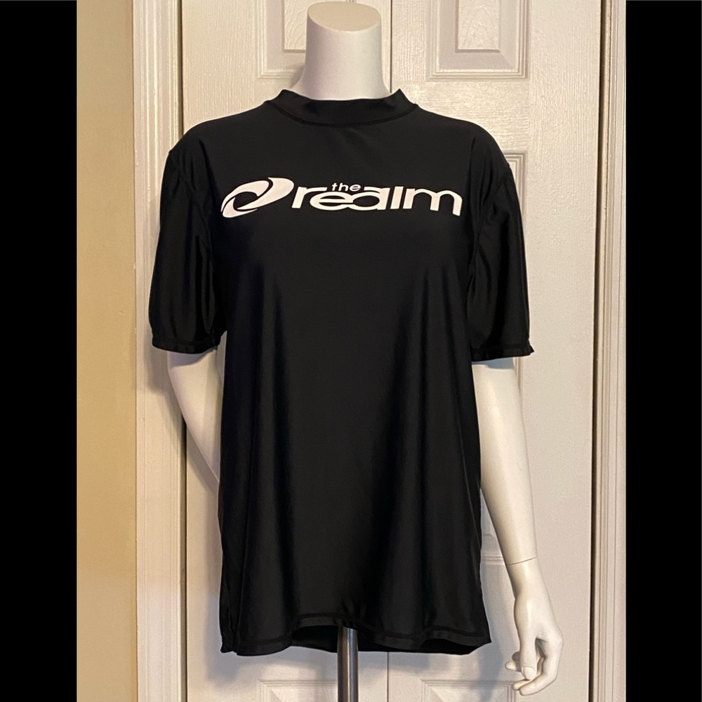 Like New! Men's The Realm Rashguard Shirt SZ M Black